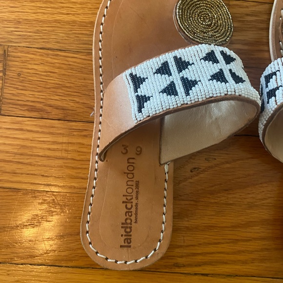 Laidback London bought at Anthropologie Women's Tan and Black Sandals 39 - Picture 2 of 3